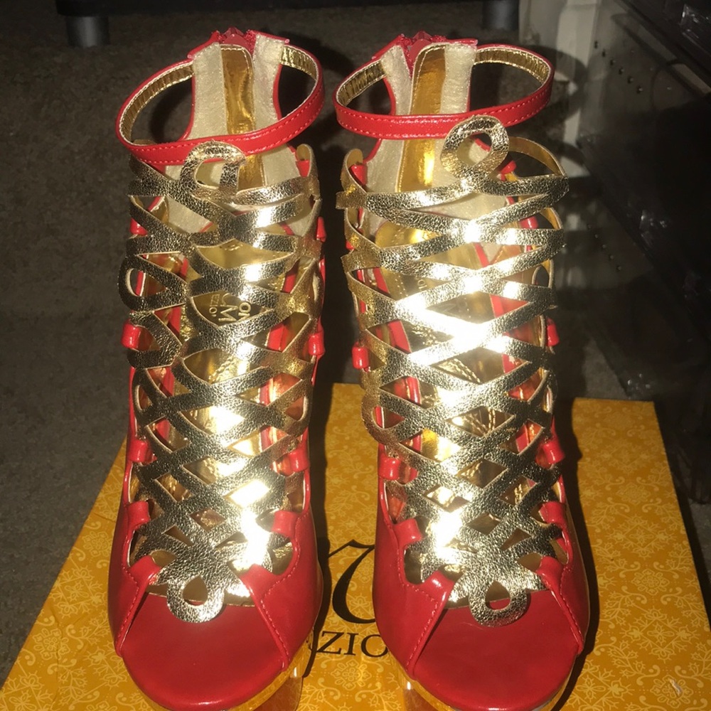 High Heeled Cage Sandals